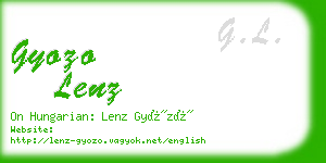 gyozo lenz business card